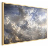  Plakat Golden Reflections on Clouds Announcing Dusk 30x21 Zlatni okvir | shoptok.hr