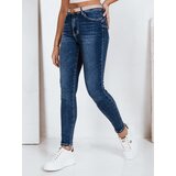 DStreet Jeansy damskie push up niebieskie Cene