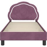  Krevet za djecu s uzglavljem Ljubičasta 80 x 160 cm Baršun | shoptok.hr