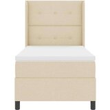 Box spring krevet s madracem Krema 90 x 190 cm tkanina | shoptok.hr