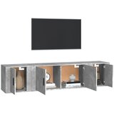  3-dijelni set TV ormarića siva betona konstruirano drvo | shoptok.hr