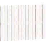 vidaXL Stensko posteljno vzglavje belo 82,5x3x60 cm trdna borovina, (20735825) | Shoptok.si
