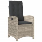  3-dijelni bistro set s jastucima svjetlosivi od poliratana | shoptok.hr