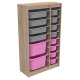 Hanah home višenamenska polica montana xs 2D4N8U sonomo grey pink | ePonuda.com