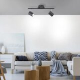 JUST LIGHT Spot svetiljka Tarik 2xGU10 crna | ePonuda.com