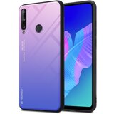 Cadorabo Ohišje, združljiv s Huawei v roza - modri - dvobarvni zaščitni pokrov iz silikona TPU in hrbta iz kaljenega stekla, (20571617) | Shoptok.si