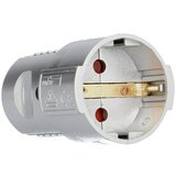 Unitec Šuko utičnica za montiranje na kabel (Srebrne boje, Plastika, IP20, 250 V, 16 A) | shoptok.hr