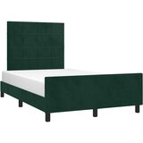  Okvir kreveta bez madraca tamnozeleni 120x190 cm baršunasti | shoptok.hr