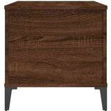 vidaXL Klubska mizica rjavi hrast 90x44,5x45 cm inženirski les | Shoptok.si