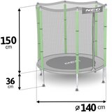Neo-Sport dječji vrtni trampolin 140 cm (4,5 ft) | shoptok.hr