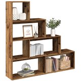  Pregrada/regal za knjige 4 razina 143,5x29x143,5cm drveni | shoptok.hr