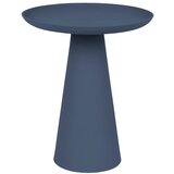 White Label Modra aluminijasta kavna mizica White Label Ringar, ø 34,5 cm | Shoptok.si