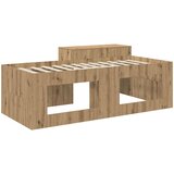  Krevet za djecu s visokim okvirom i stolom Hrast artisan | shoptok.hr