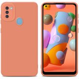 Cadorabo Ohišje, združljiv s Samsungom v tekočini svetlo oranžni pokrov - zaščitni pokrov iz fleksibilnega silikona TPU, (20617339) | Shoptok.si