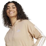 Adidas Športna jopa na zadrgo bež / bela | Shoptok.si