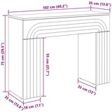  Stolić za kavu Hrast artisan 102 x 35 x 75 cm Konstruirano drvo | shoptok.hr