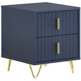 SoBuy Nočna omarica z 2 predaloma, modra, 40 x 40 x 47 cm, (5000018643) u