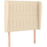  Uzglavlje s ušima krem 103x23x118/128 cm od tkanine | shoptok.hr