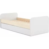 Marckeric Bela/naravna otroška postelja v borovem dekorju z dodatnim ležiščem s prostorom za shranjevanje 90x200 cm Esteban – Marckeric