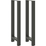 vidaXL Noge za barski stol antracit boje 2 kom 50 x (110-111) cm čelik | shoptok.hr