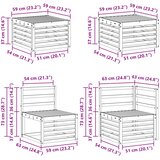  Setovi sofa Čvrsto drvo akacije | shoptok.hr