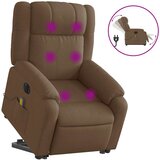 Maison Chic Električni masažni naslanjač - Relax naslanjač s funkcijo vstajanja rjav, (22042566) Cene