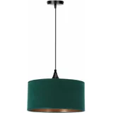 Candellux Lighting Petrolej zelena viseća svjetiljka s tekstilnim sjenilom ø 30 cm Maloto –