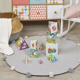 Janod Kvadratna piramida Farma za bebe, Kartonska, Šarena | ePonuda.com