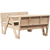 The Living Store Piknik miza za otroke 88x122x58 cm trdna borovina - Piknik Miza, (21494092) | Shoptok.si