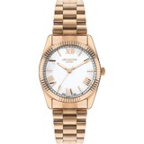 Lee Cooper Ženski ručni sat, Kvarcni mehanizam, 36mm, Belo kućište, Roze-zlatne boje, LC07825.420 | Eponuda.com