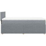 Box spring krevet s madracem svjetlosivi 90x190 cm od tkanine | shoptok.hr