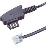 Basetech priključni kabel za faksirne naprave [1x tae-n vtič - 1x RJ11 vtič 6p4c] 6 m črne barve (20411060) Cene