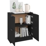  Komoda crna 60 x 30 x 70 cm od konstruiranog drva | shoptok.hr