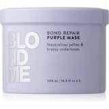 Schwarzkopf Professional Blondme Bond Repair Purple Mask maska za lase za nevtralizacijo rumenih odtenkov 500 ml | Shoptok.si