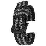 INF najlonski pas za uro z vzmetnimi palicami za hitro sprostitev black+grey 20 mm, (21605432) | Shoptok.si