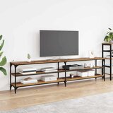vidaXL TV omarica Star les 200 x 30 x 50 cm Inženirski les in železo | Shoptok.si