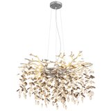 Globo 64138H2S - Luster na sajli QUEENA 10xE14/40W/230V srebrna | Eponuda.com