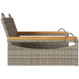  Klupa za ljuljanje siva 63x62x40 cm od poliratana | shoptok.hr