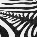  Tepih crno-bijeli zebrasti 120 x 170 cm perivi i | Eponuda.com