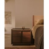Kave Home Temno rjava nočna omarica v orehovem dekorju Onix – | Shoptok.si