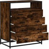  Ormar s ladicama dimljeni hrast 70x41x83,5 cm konstruirano drvo | shoptok.hr