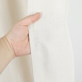 INF Naravna lanena zavesa za tuš - Vodoodporna zavesa za kopalnico s kavlji B, (22105486) | Shoptok.si