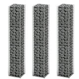 vidaXL Gabion 3 kosi pocinkana žica 25 x 25 x 150 cm Cene