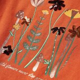  Dječja majica s dugim rukavima tamnonarančasta 128 | shoptok.hr