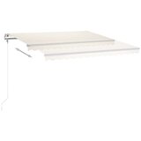  Automatska tenda sa senzorom za vjetar LED 450 x 350 cm krem | shoptok.hr