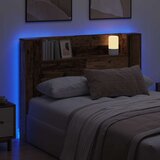  Krevetna ploča s LED-om Zidne Staro drvo 140 x 16 5 x 103 5 cm - Staro drvo 140 cm | shoptok.hr