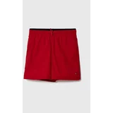 Tommy Hilfiger Otroške kopalne kratke hlače rdeča barva