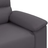  Dvosjed Sofa Siva 160x81x84 cm Imitacija kože | shoptok.hr