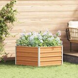  Povišeni vrtni krevet Izgled drva 129 x 129 x 45 cm | shoptok.hr