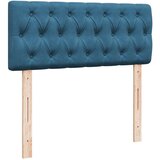 vidaXL Otomanski posteljni okvir z vzmetnico moder 120x190 cm žamet | Shoptok.si